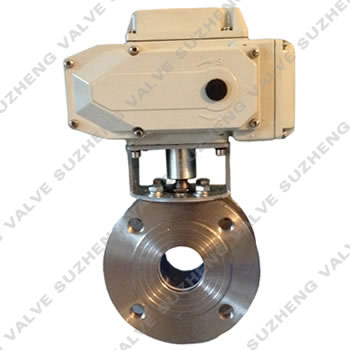 Q971F電動對夾式球閥